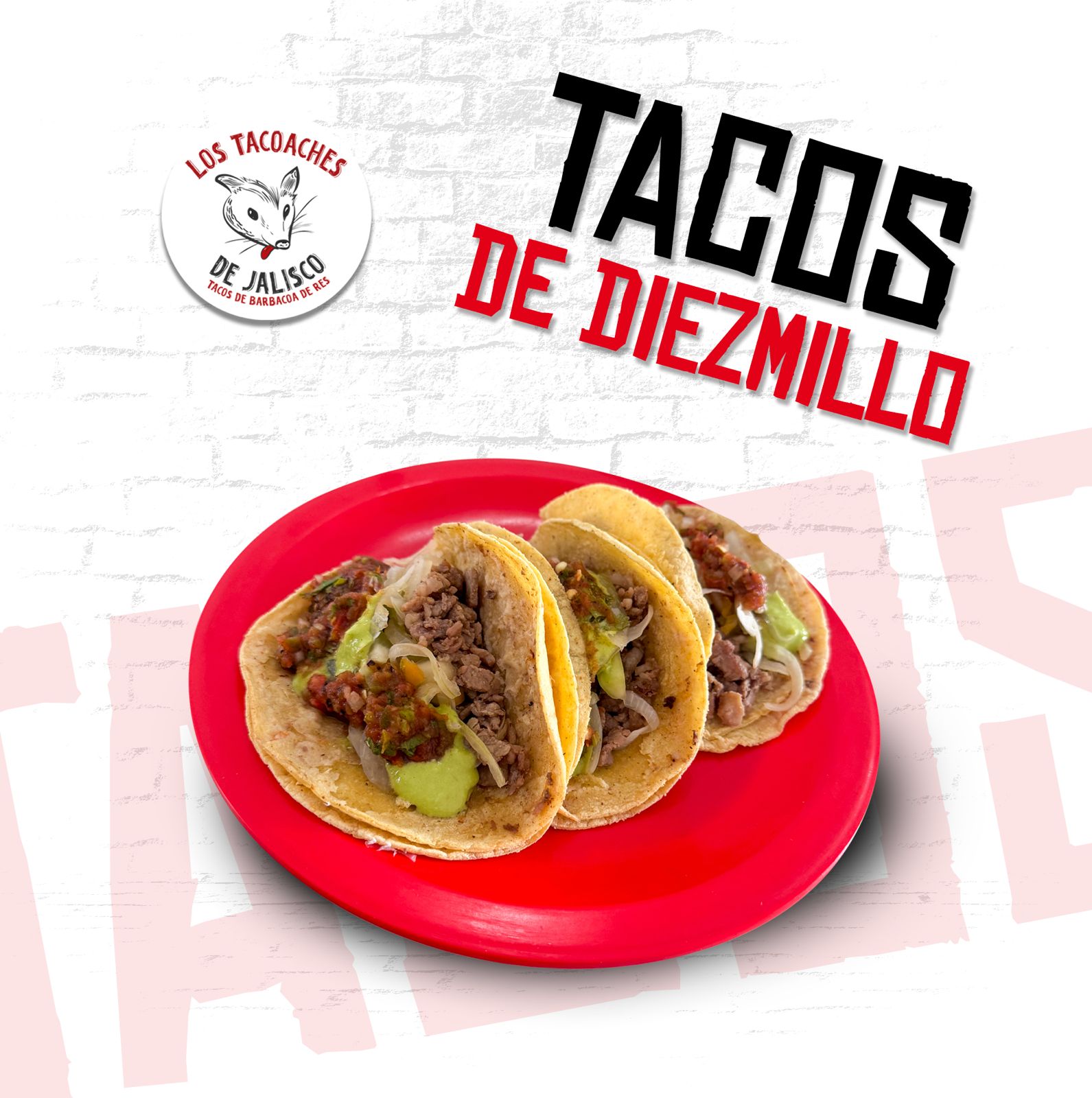 Taco de Diezmillo de Res c/ Queso